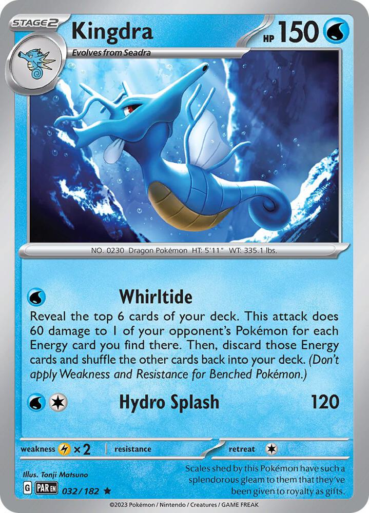 Kingdra 032/182 (SV04: Paradox Rift) - Holofoil