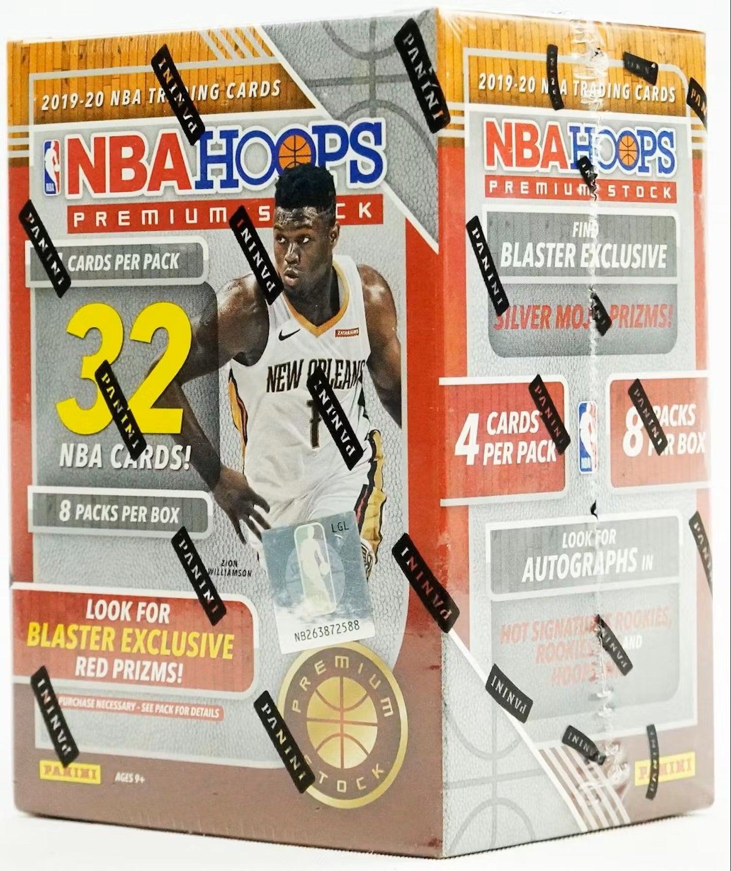 2019-20 Panini Hoops Premium Stock NBA Basketball Blaster Box