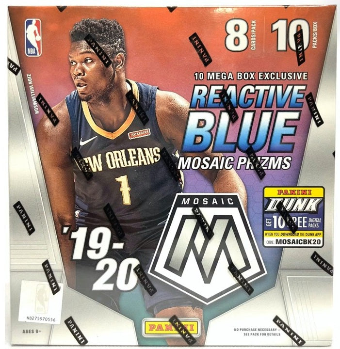 2019/20 Panini Mosaic NBA Basketball Mega Sports Cards Box