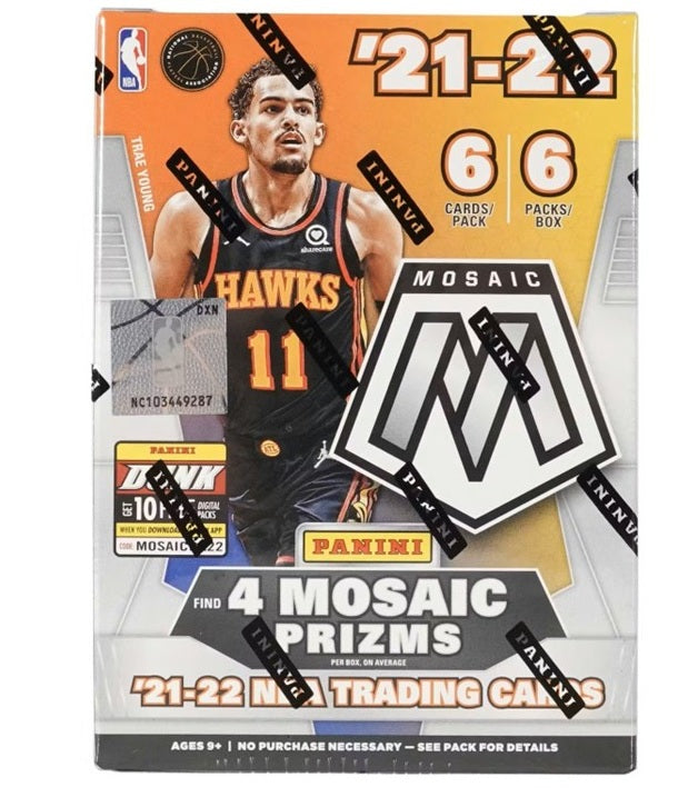 2021/22 Panini Mosaic NBA Basketball 6-Pack Blaster Sports Cards Box