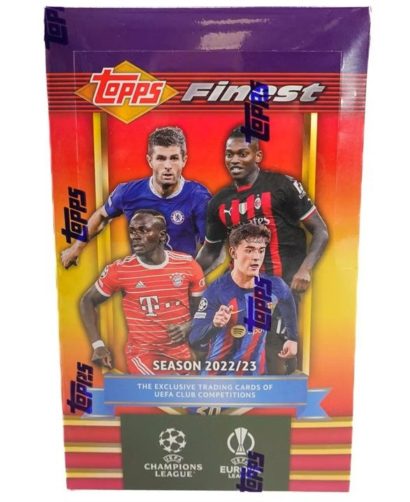 2022/23 Topps Finest Flashbacks UEFA Club Competitions Soccer Hobby Box