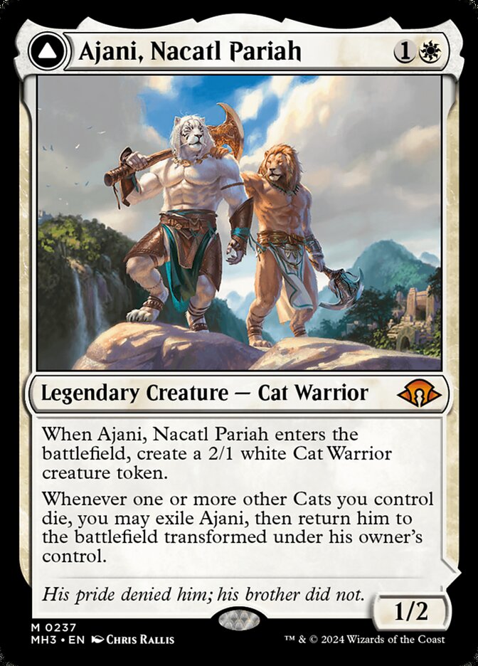 Ajani, Nacatl Pariah // Ajani, Nacatl Avenger 237 (Modern Horizons 3)