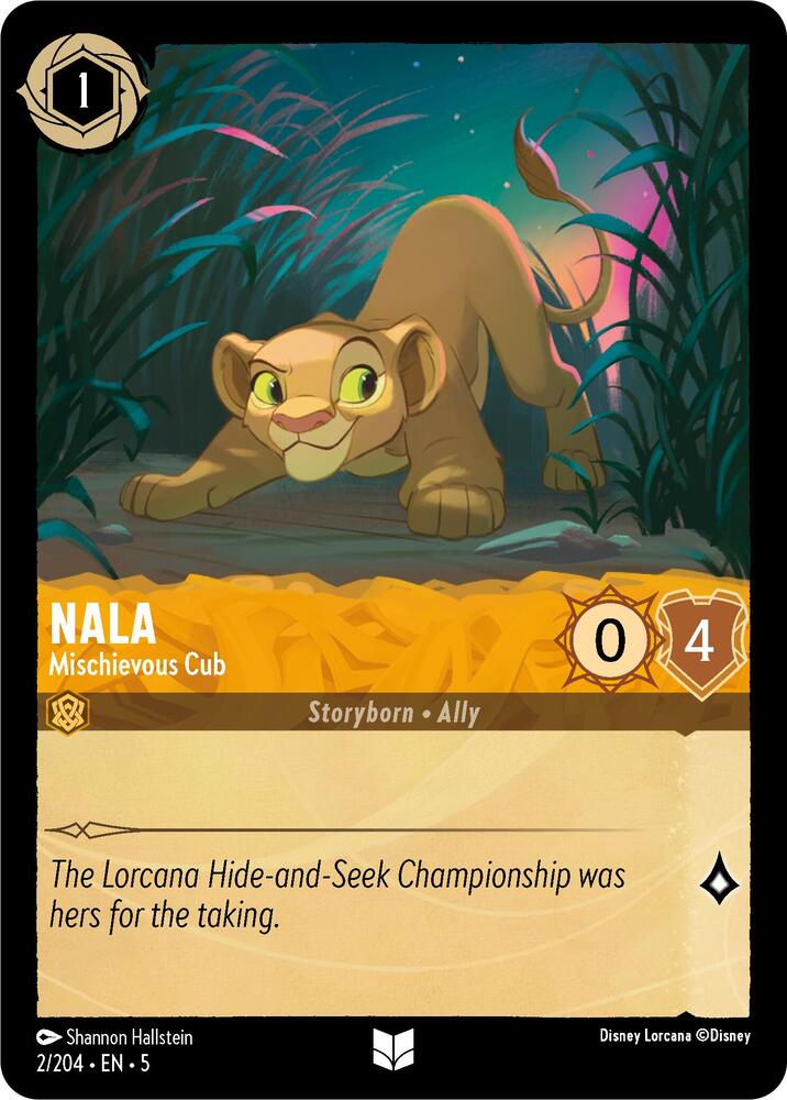 Nala, Mischievous Cub 2/204 (Shimmering Skies)
