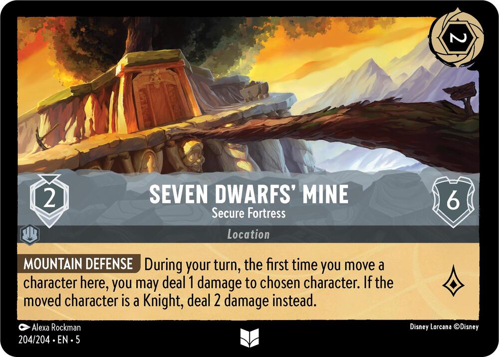 Seven Dwarfs' Mine, Secure Fortress 204/204 (Shimmering Skies)