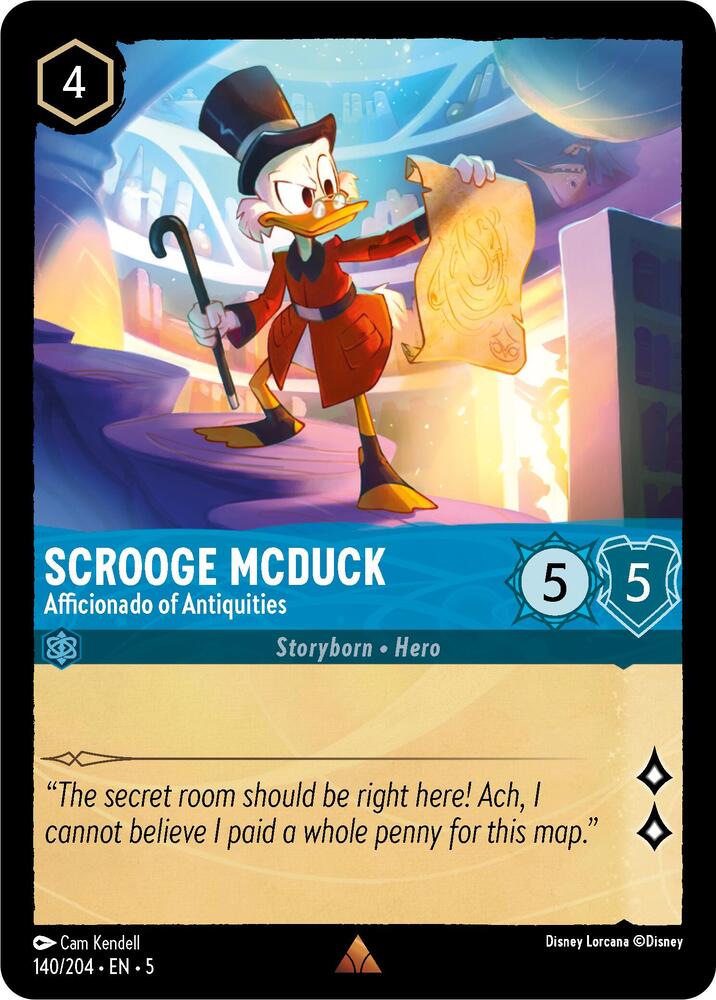 Scrooge McDuck, Afficionado of Antiquities 140/204 (Shimmering Skies)