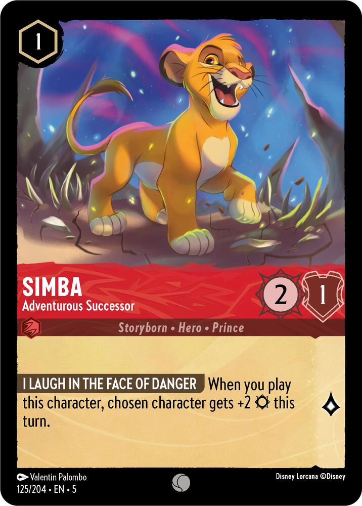 Simba, Adventurous Successor 125/204 (Shimmering Skies) - Cold Foil