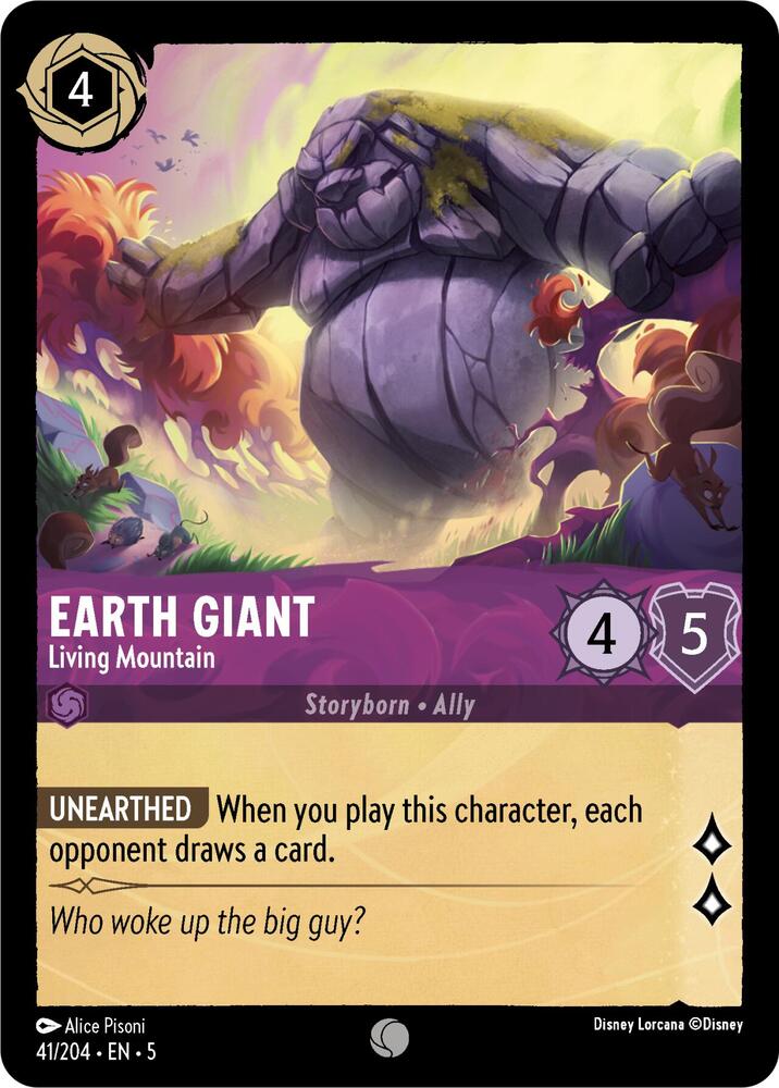 Earth Giant, Living Mountain 41/204 (Shimmering Skies) - Cold Foil