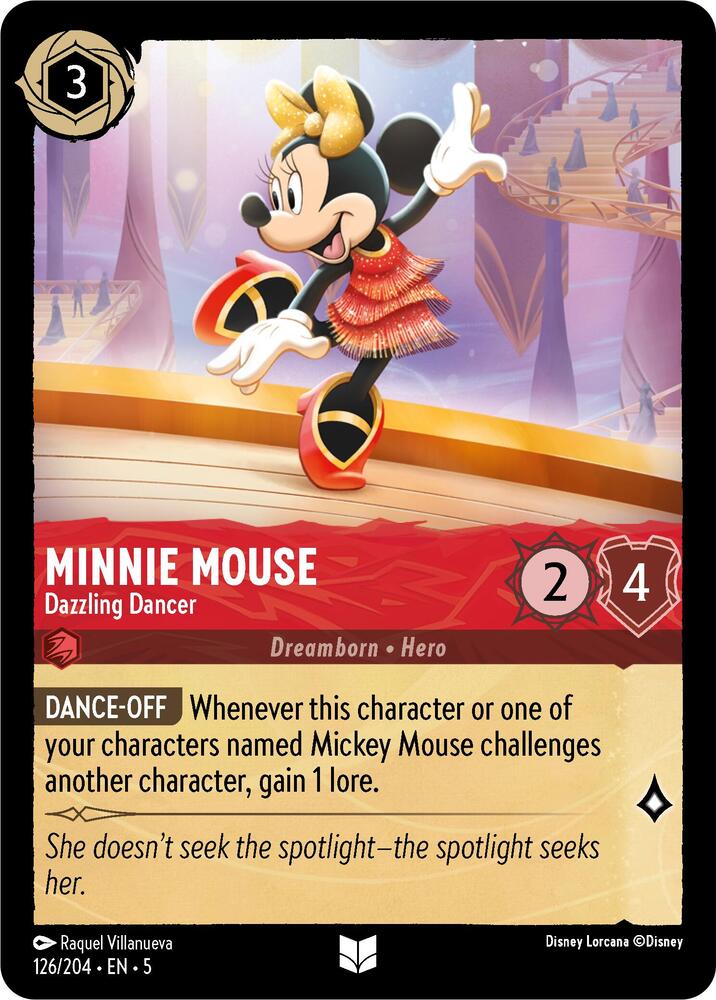Minnie Mouse, Dazzling Dancer 126/204 (Shimmering Skies)