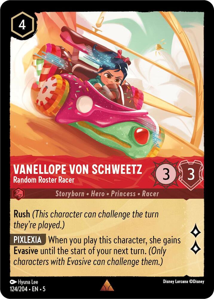 Vanellope Von Schweetz, Random Roster Racer 124/204 (Shimmering Skies)