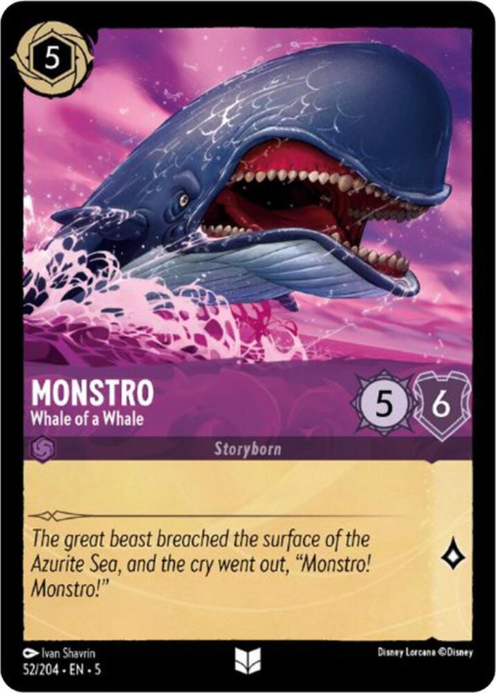 Monstro, Whale of a Whale 52/204 (Shimmering Skies) - Cold Foil