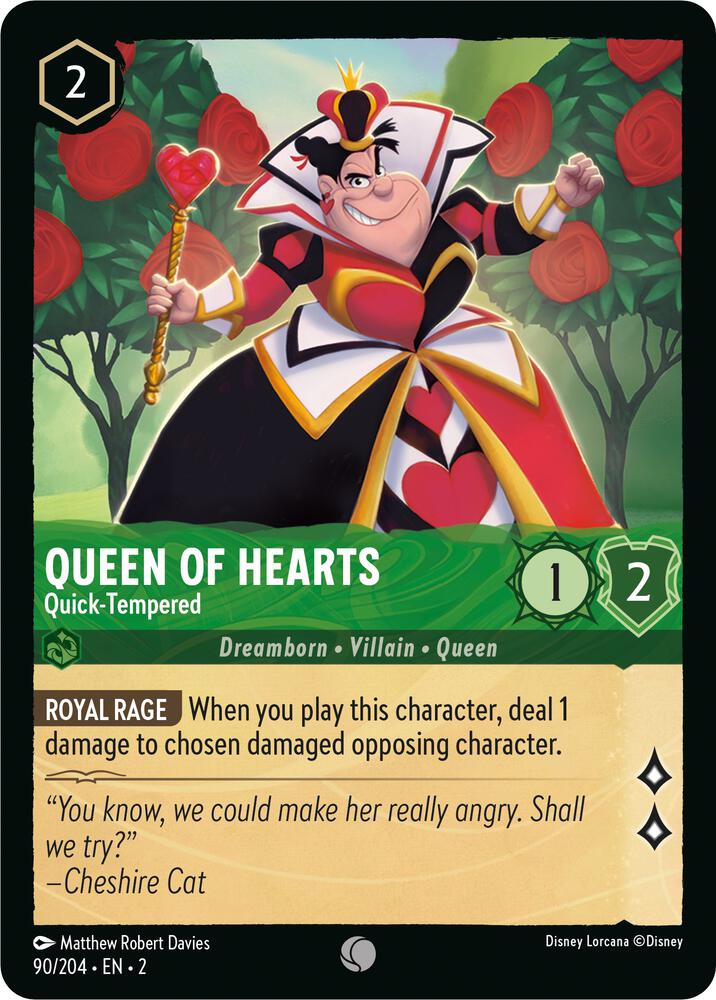 Queen of Hearts, Quick Tempered 90/204 (Rise of the Floodborn)