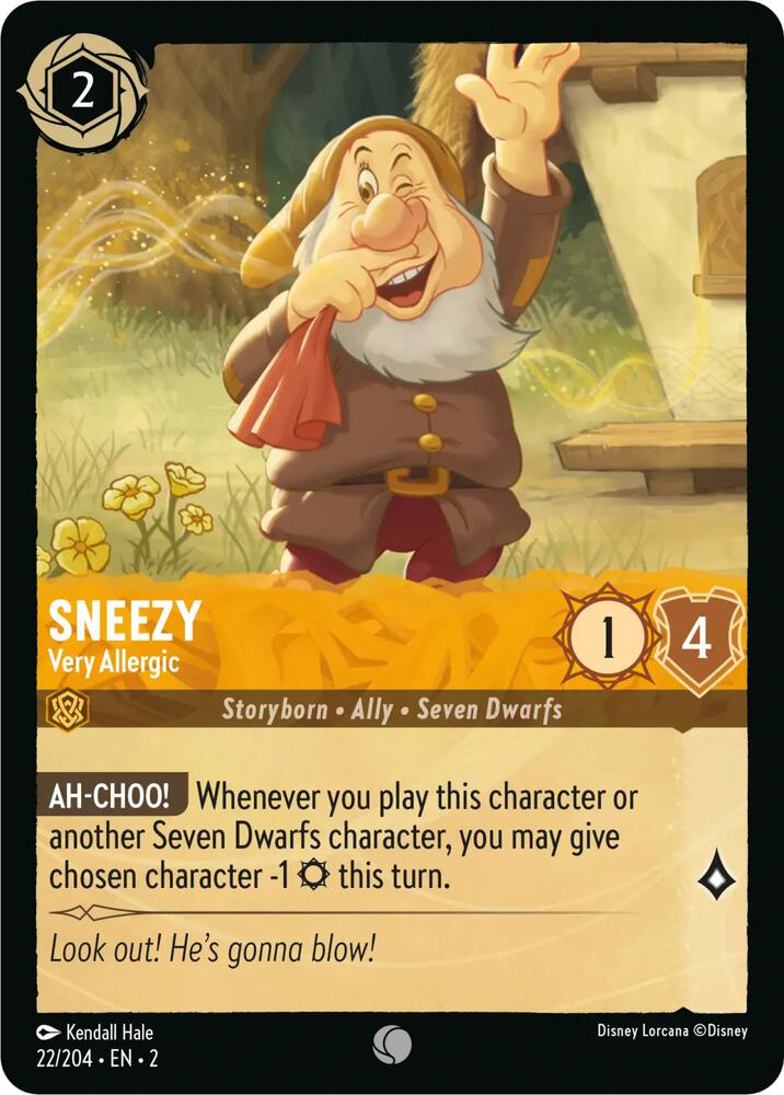 Sneezy, Very Allergic 22/204 (Rise of the Floodborn)