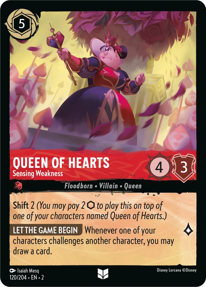 Queen of Hearts, Sensing Weakness 120/204 (Rise of the Floodborn)