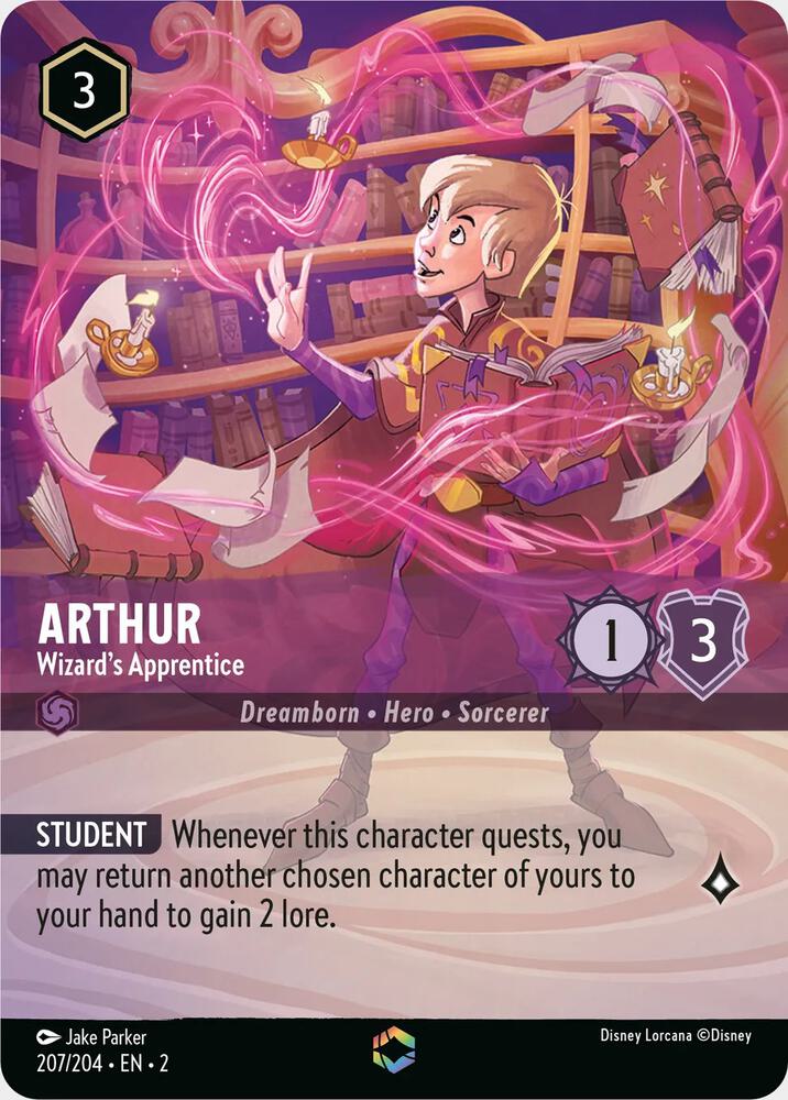 Arthur, Wizard's Apprentice Enchanted 207/204 (Rise of the Floodborn) - Holofoil