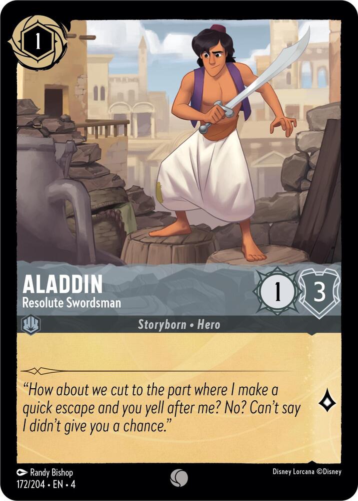 Aladdin, Resolute Swordsman 172/204 (Ursula's Return) - Cold Foil