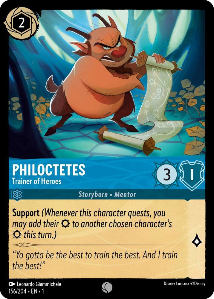 Philoctetes, Trainer of Heroes 156/204 (The First Chapter) - Cold Foil