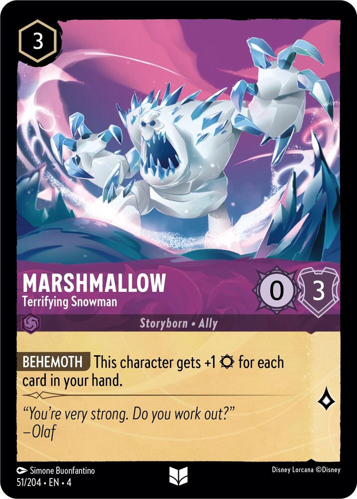 Marshmallow, Terrifying Snowman 51/204 (Ursula's Return)