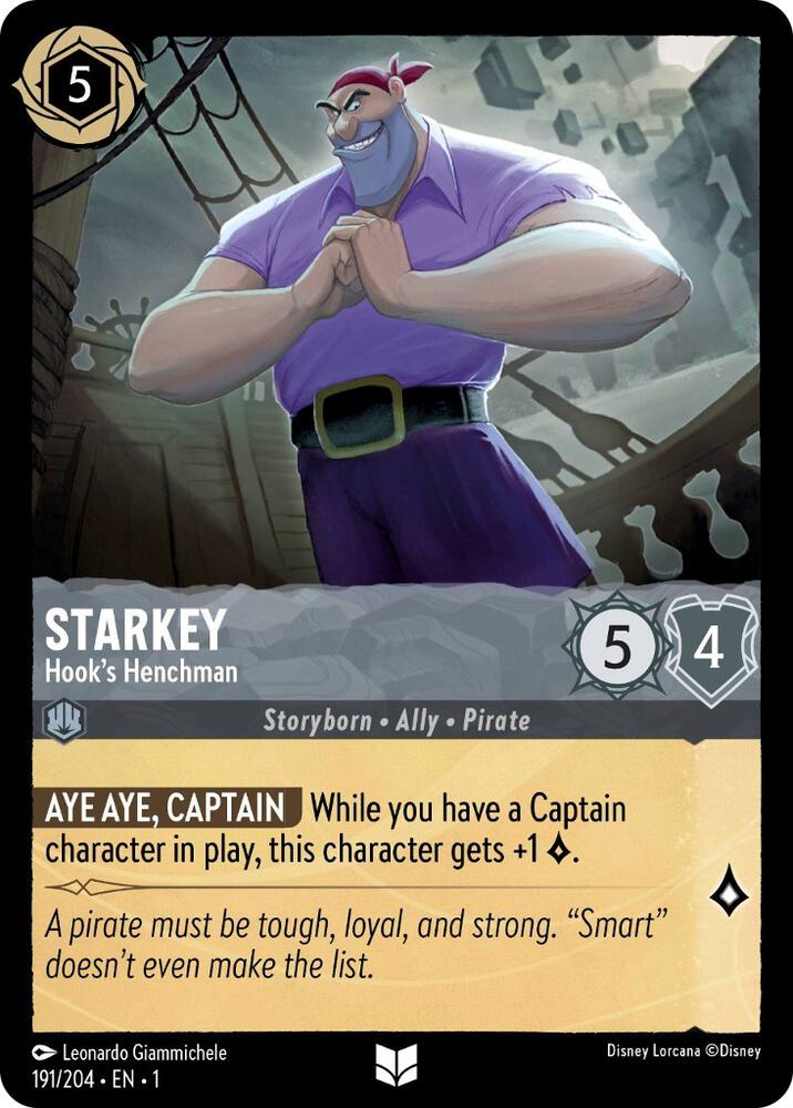Starkey, Hook's Henchman 191/204 (The First Chapter) - Cold Foil