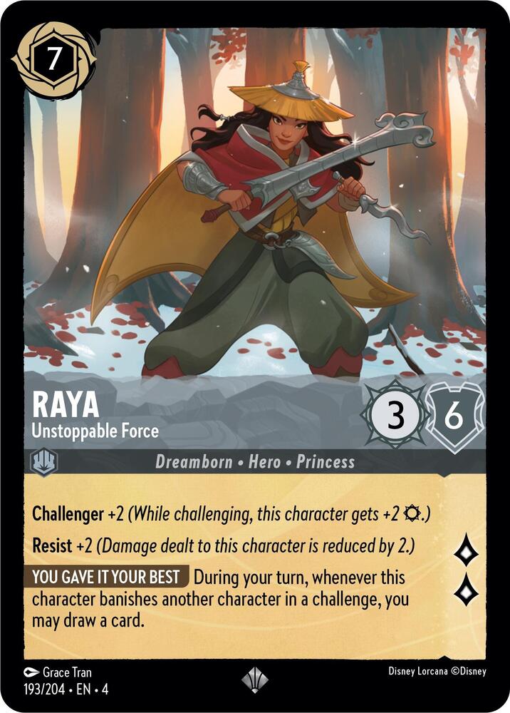 Raya, Unstoppable Force 193/204 (Ursula's Return)