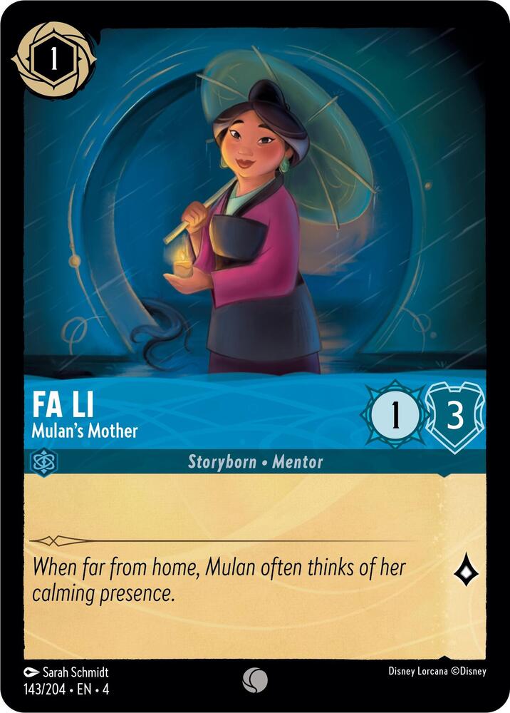 Fa Li, Mulan's Mother 143/204 (Ursula's Return) - Cold Foil