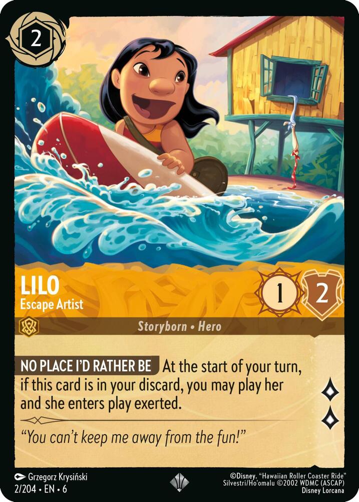 Lilo, Escape Artist 2/204 (Azurite Sea)