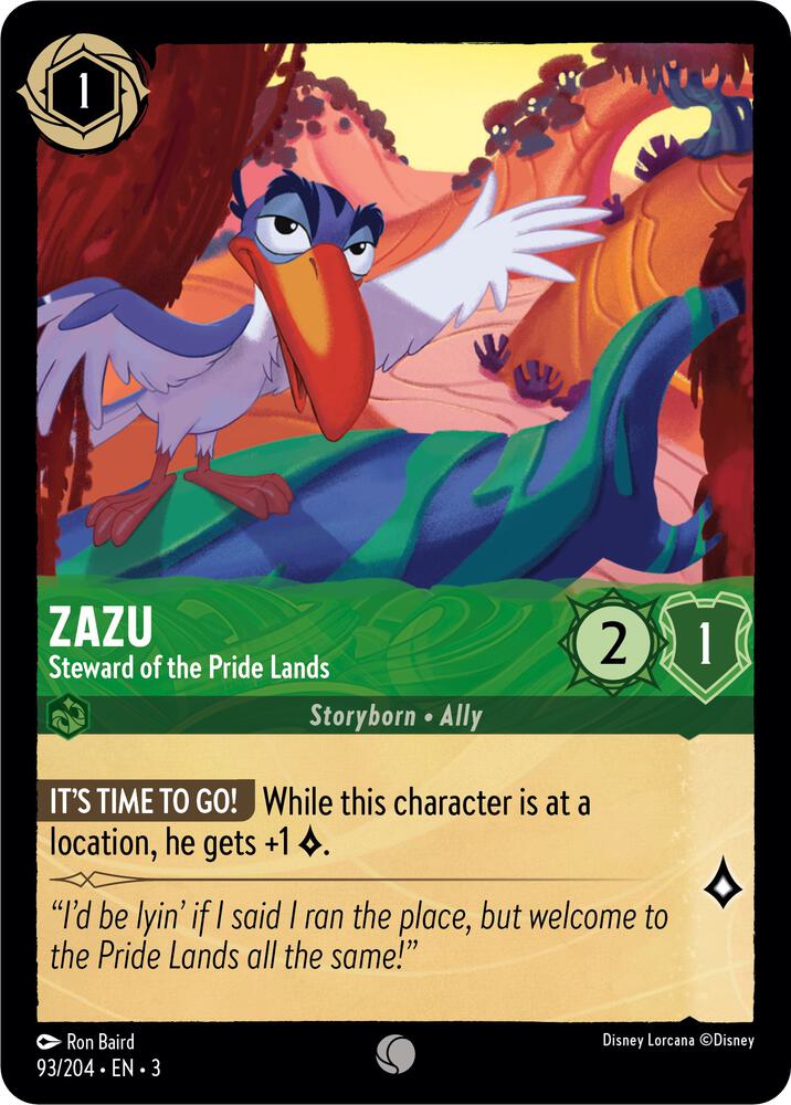 Zazu, Steward of the Pride Lands 93/204 (Into the Inklands)