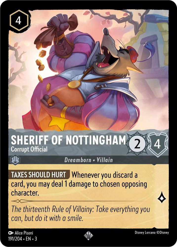 Sheriff of Nottingham, Corrupt Official 191/204 (Into the Inklands)