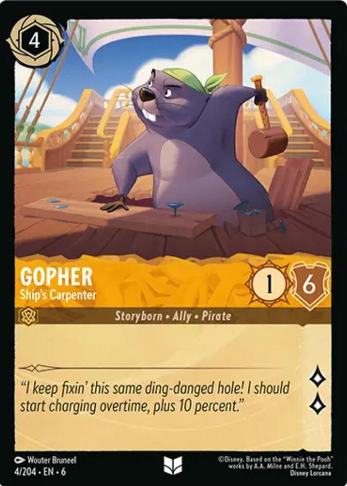 Gopher, Ship's Carpenter 4/204 (Azurite Sea)