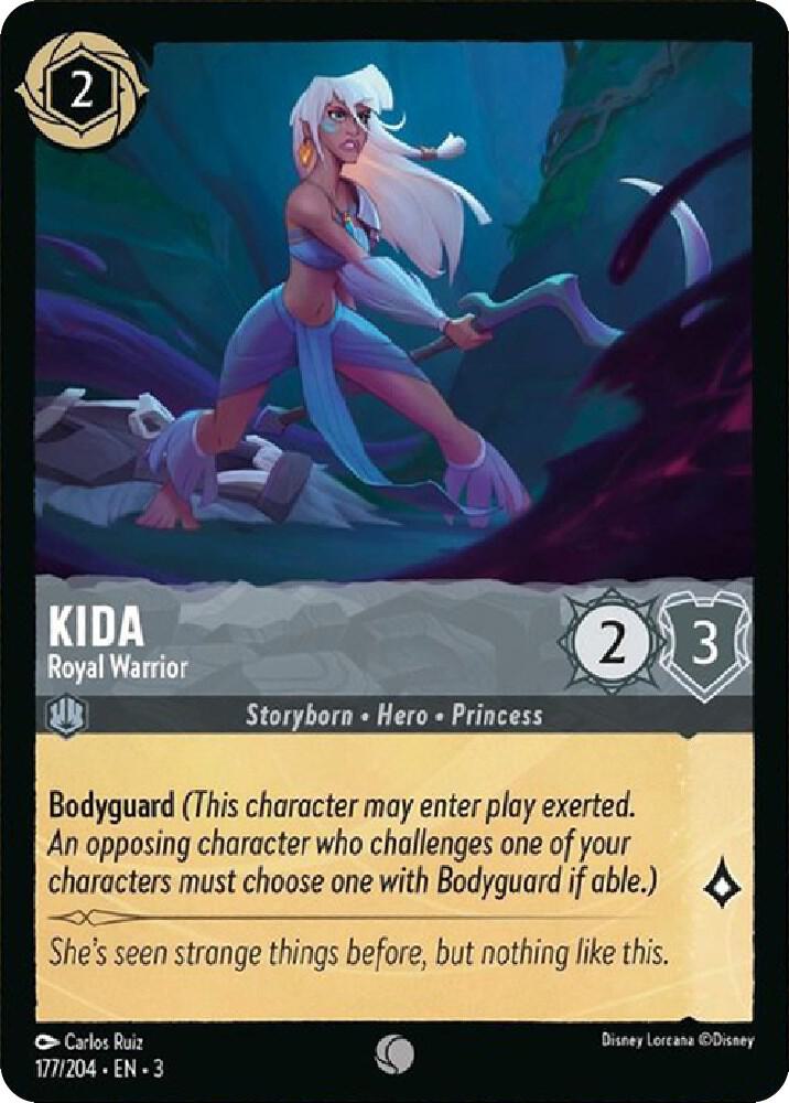 Kida, Royal Warrior 177/204 (Into the Inklands) - Cold Foil