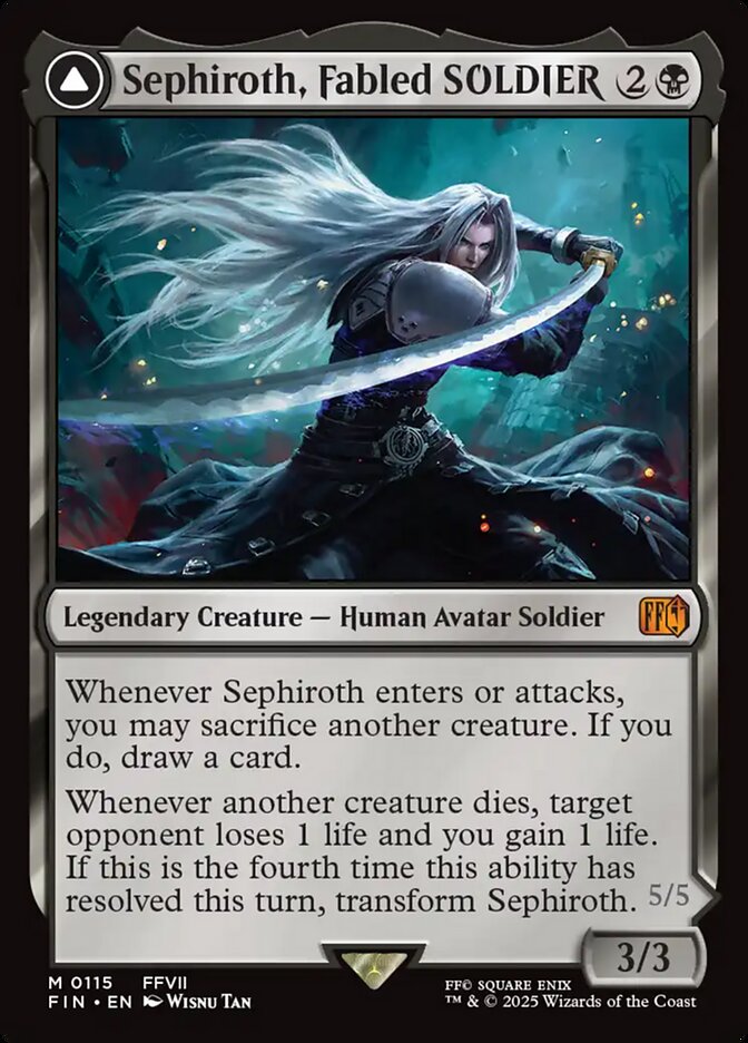 Sephiroth, Fabled SOLDIER // Sephiroth, One-Winged Angel 115 (FINAL FANTASY)