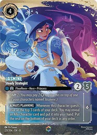 Jasmine, Steady Strategist Enchanted 221/204 (Reign of Jafar) - Holofoil