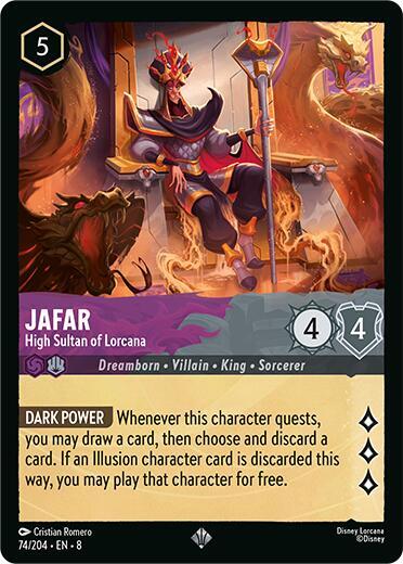 Jafar, High Sultan of Lorcana 74/204 (Reign of Jafar)