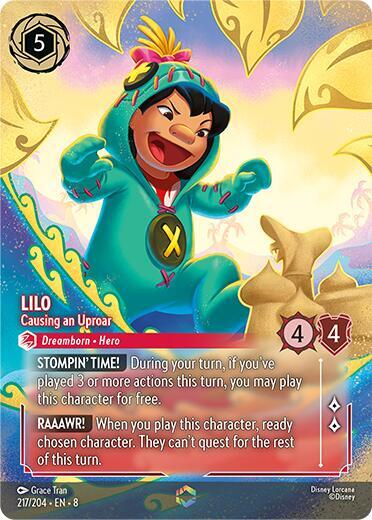 Lilo, Causing an Uproar Enchanted 217/204 (Reign of Jafar) - Holofoil