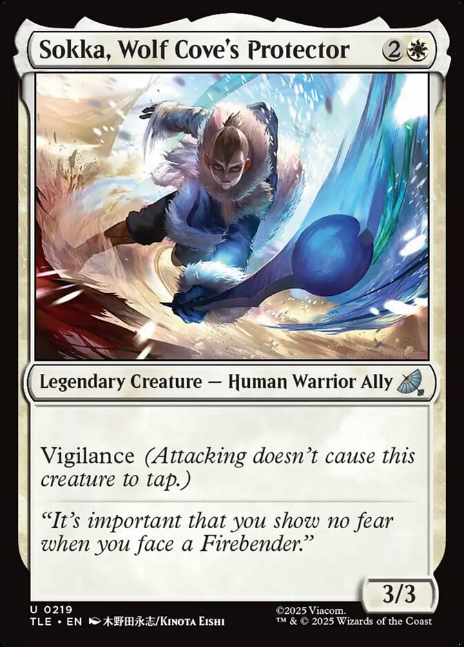 Sokka, Wolf Cove's Protector 219/317 (Avatar: The Last Airbender: Eternal-Legal) - Foil