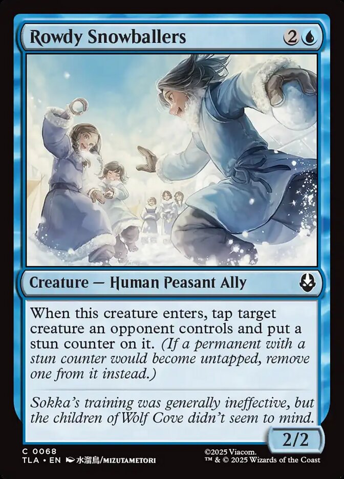 Rowdy Snowballers 68/286 (Avatar: The Last Airbender) - Foil
