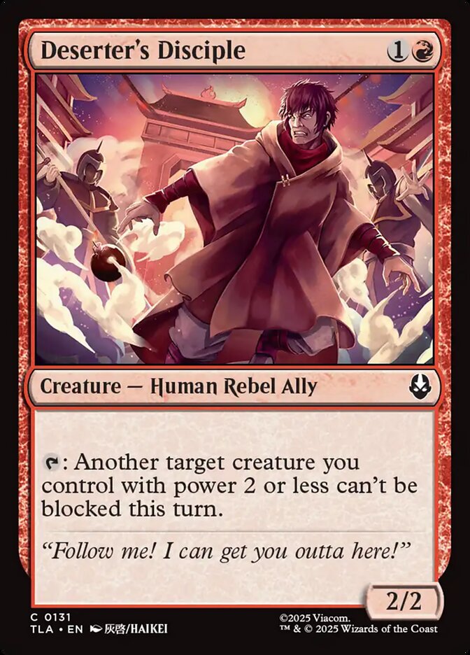 Deserter's Disciple 131/286 (Avatar: The Last Airbender)