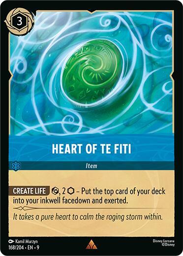 Heart of Te Fiti 168/204 (Fabled) - Cold Foil