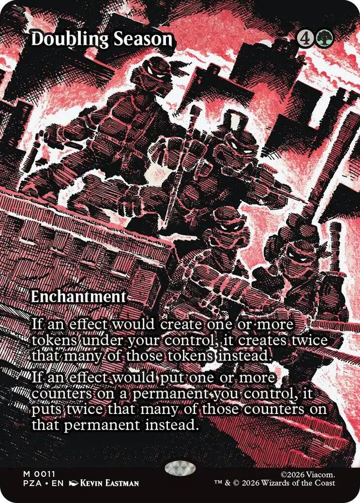 Doubling Season Borderless 11 (Teenage Mutant Ninja Turtles Source Material) - Borderless
