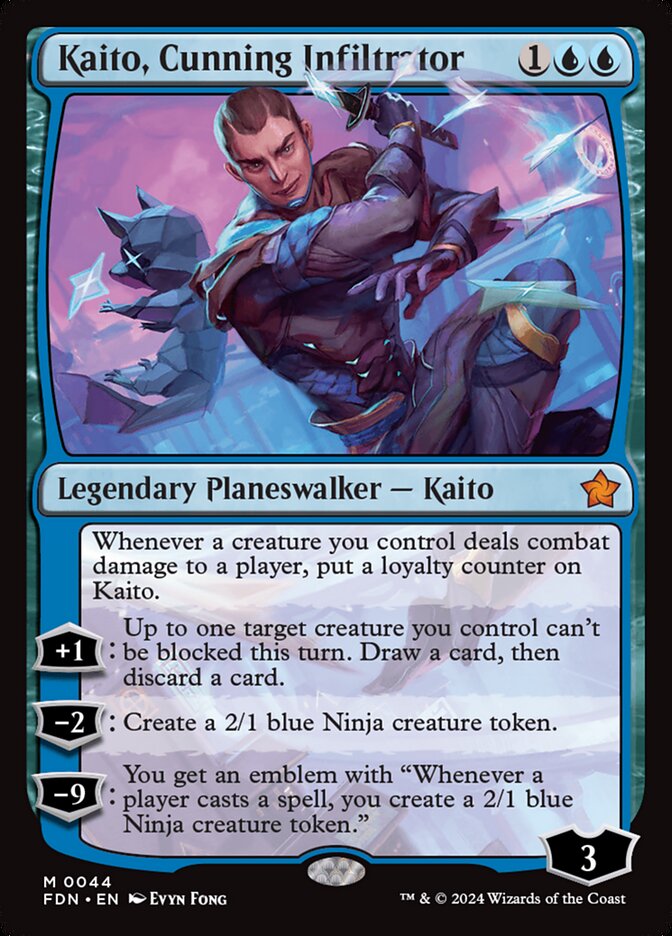 Kaito, Cunning Infiltrator 44/291 (Foundations)