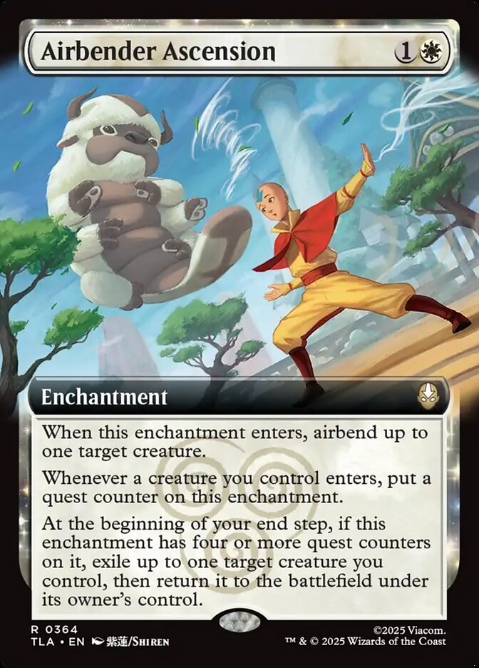 Airbender Ascension 364/286 (Avatar: The Last Airbender) - Extended Art Foil