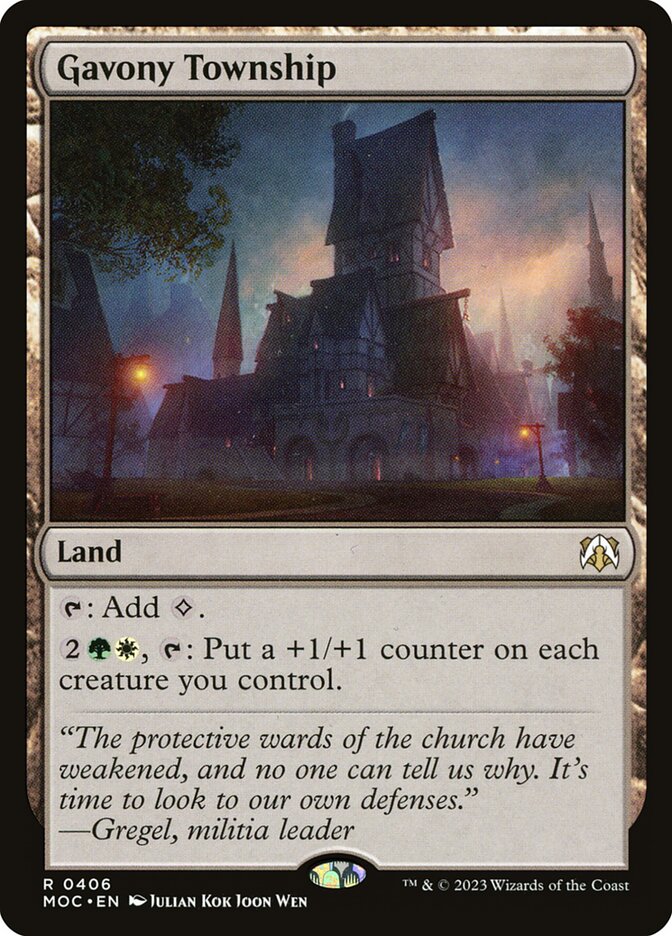 Gavony Township 406/444 (Commander: March of the Machine)