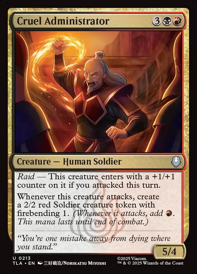 Cruel Administrator 213/286 (Avatar: The Last Airbender)