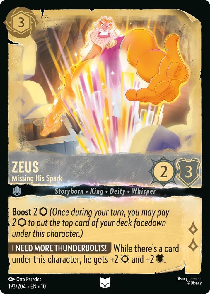 Zeus, Missing His Spark 193/204 (Whispers in the Well)