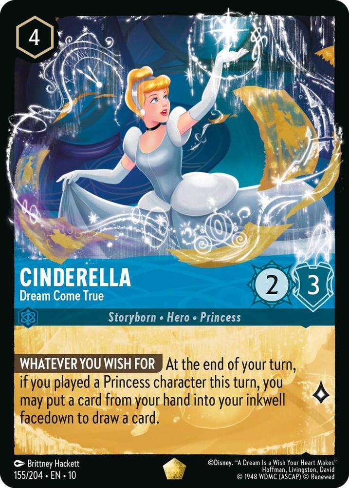Cinderella, Dream Come True 155/204 (Whispers in the Well) - Cold Foil