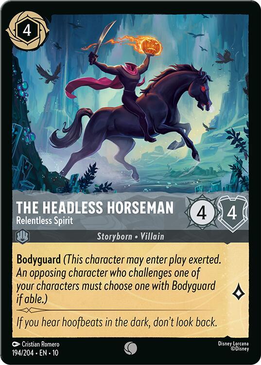 The Headless Horseman, Relentless Spirit 194/204 (Whispers in the Well) - Cold Foil