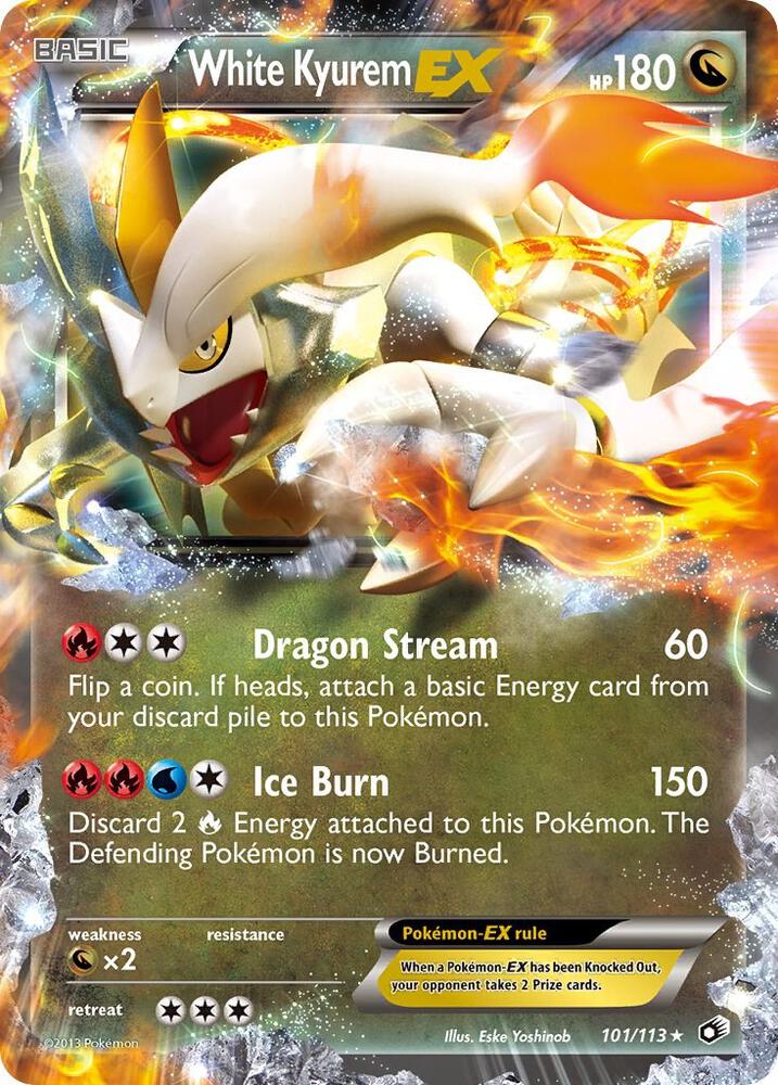 White Kyurem EX 101/113 (Legendary Treasures) - Holofoil