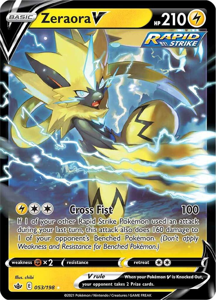 Zeraora V 053/198 (SWSH06: Chilling Reign) - Holofoil