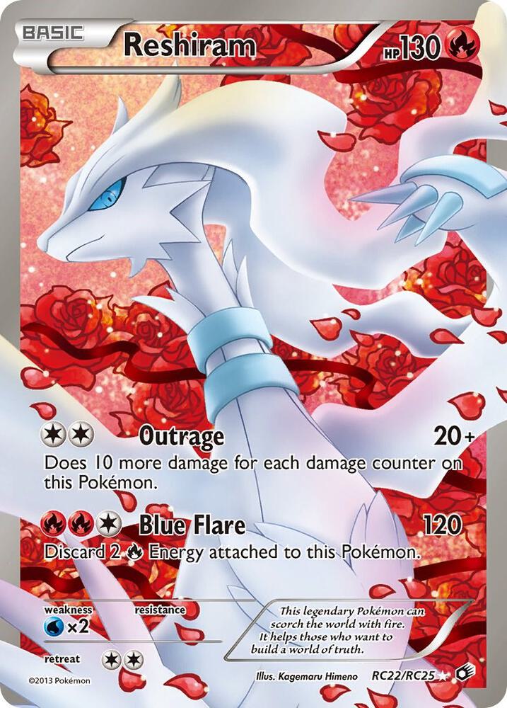 Reshiram RC22/RC25 (Legendary Treasures: Radiant Collection) - Holofoil