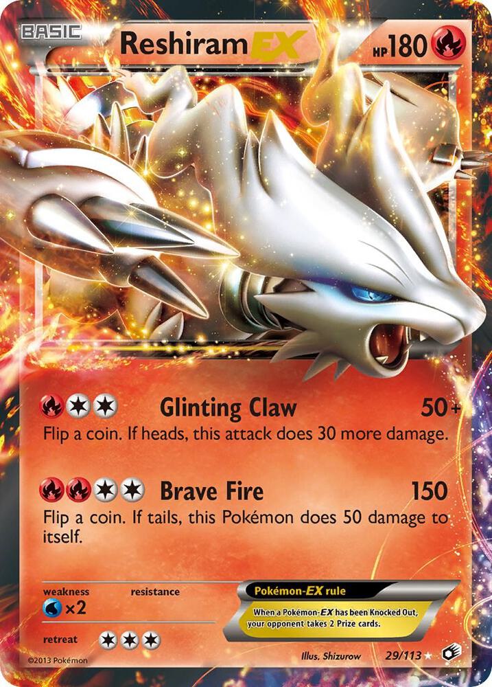 Reshiram EX 29/113 (Legendary Treasures) - Holofoil