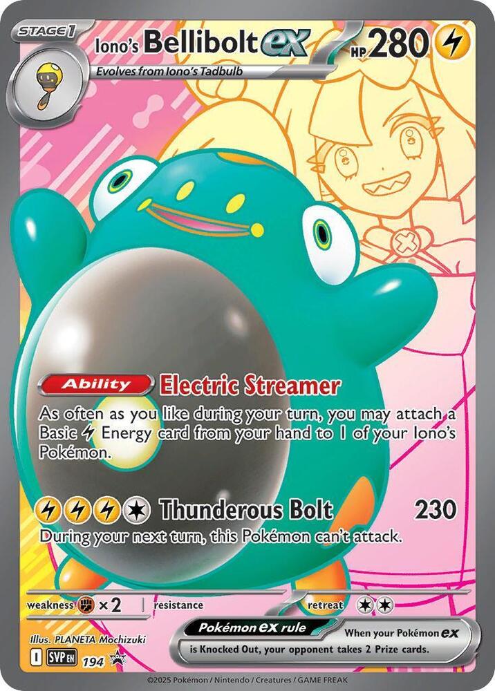 Iono's Bellibolt ex 194 (SV: Scarlet & Violet Promo Cards) - Holofoil